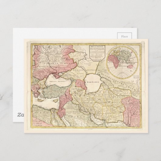 Kaart van het Midden-Oosten (1725) (Voorkant / Achterkant)