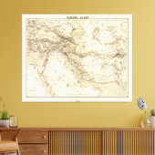 Kaart van het Midden-Oosten (1855) Canvas Afdruk (Insitu (Woonkamer))