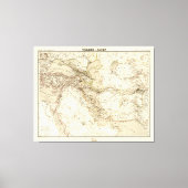 Kaart van het Midden-Oosten (1855) Canvas Afdruk (Voorkant)