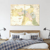 Kaart van het Midden-Oosten van Cedid Atlas (1803) Canvas Afdruk (Insitu (Slaapkamer))