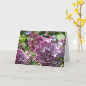 Kaart van het Moederdag van de lente de Lila (Gele Bloem)