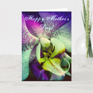 Kaart van het Moederdag van de Orchidee van