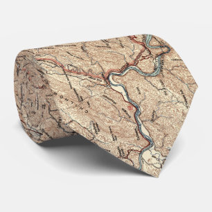 kaart van het nationaal park Smoky Mountains (194 Stropdas