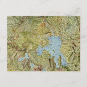 kaart van het Nationaal Park Yellowstone (1898)