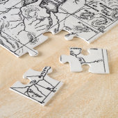  kaart van het nationale park van Yellowstone Legpuzzel (Zijkant)