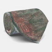  kaart van het NYC-gebied (1871) Stropdas (Opgerold)