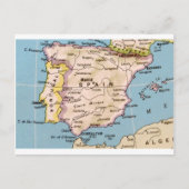 Kaart van het  ontwerp van Spanje (Voorkant)