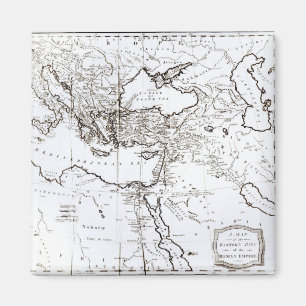 Kaart van het oostelijke deel van het Romeinse Rij Magneet