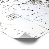 Kaart van het oostelijke deel van het Romeinse Rij Poster (Hoek)