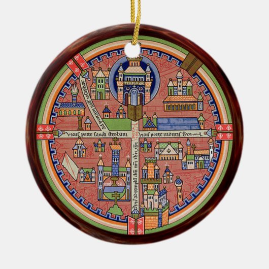 Kaart van het ornament Jeruzalem (Voorkant)