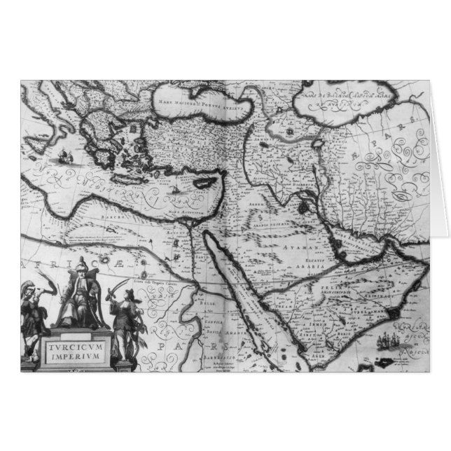 Kaart van het Ottomaanse Rijk (Voorkant Horizontaal)