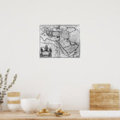 Kaart van het Ottomaanse Rijk Poster (Keuken)