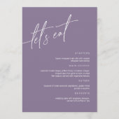 Kaart van het Paarse minimalistische weddenschap (Voorkant)