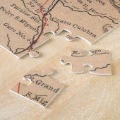 kaart van het Panamakanaal (1885) Legpuzzel (Zijkant)