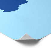 Kaart van het Poster Australië (Hoek)