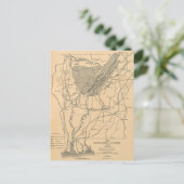  kaart van het riviersysteem van Alabama (1887) (Staand voorkant)