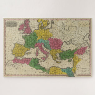 kaart van het Romeinse Rijk (1831) Legpuzzel