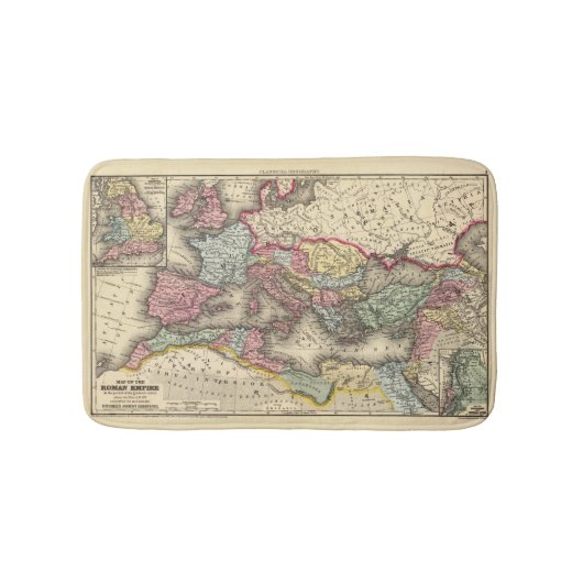 Kaart van het Romeinse Rijk Badmat (Voorkant)