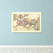 Kaart van het Romeinse Rijk Canvas Afdruk (Insitu (Houten vloer))