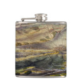  kaart van het slagveld Gettysburg (1863) Heupfles (Voorkant)