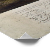 kaart van het slagveld Gettysburg (1863) Poster (Hoek)