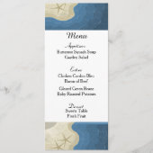 Kaart van het Startvis- en Ocean Wedding Menu (Voorkant)