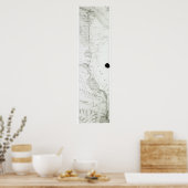 Kaart van het Suezkanaal, c.1869 Poster (Keuken)