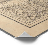  kaart van het Superiemeer Poster (Hoek)