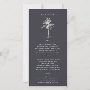 Kaart van het Tropische palmboom Navy Kraft Weddin