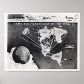 Kaart van het vierkant en het Briefpapier platte g Poster (Voorkant)