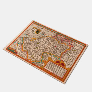 Kaart van het Vlaamse gewest (1609) Deurmat