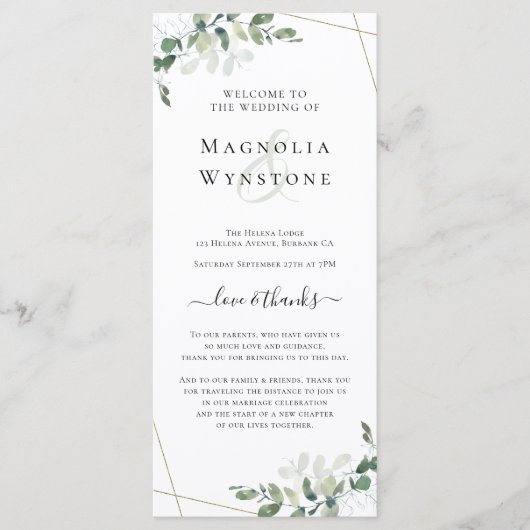 Kaart van het weddenschapsprogramma Eucalyptus Gre (Voorkant)