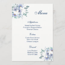 Kaart van het Wedding Menu