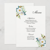 Kaart van het Wedding Menu (Voorkant / Achterkant)