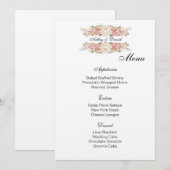 Kaart van het Wedding Menu (Voorkant / Achterkant)