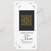 Kaart van het Wedding Menu (Voorkant / Achterkant)