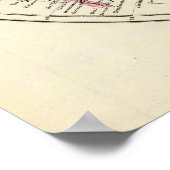 Kaart van het Westerne halfrond Poster (Hoek)