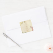 kaart van het zuidelijk halfrond vierkante sticker (Envelop)