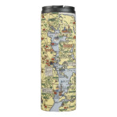 Kaart van historisch Ierland Thermosbeker (Achterkant)