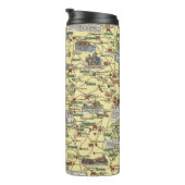 Kaart van historisch Ierland Thermosbeker (Geroteerd rechts)