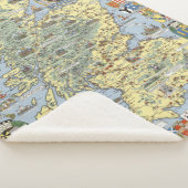 Kaart van historisch Schotland Sherpa Deken (3/4)