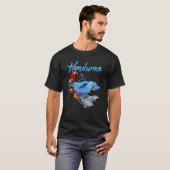 kaart van Honduras T-shirt (Voorkant volledig)
