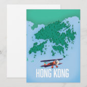 Kaart van Hong Kong (Voorkant / Achterkant)