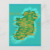 Kaart van Ierland (Voorkant)