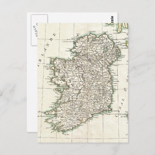 kaart van Ierland (1771) (Voorkant / Achterkant)