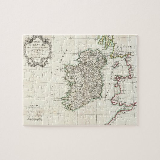 kaart van Ierland (1771) Legpuzzel (Horizontaal)