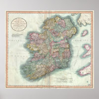  kaart van Ierland (1799)