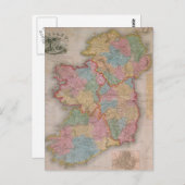  kaart van Ierland (1835) (Voorkant / Achterkant)