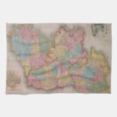  kaart van Ierland (1835) Theedoek (Horizontaal)