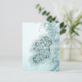  kaart van Ierland, groen (Staand voorkant)